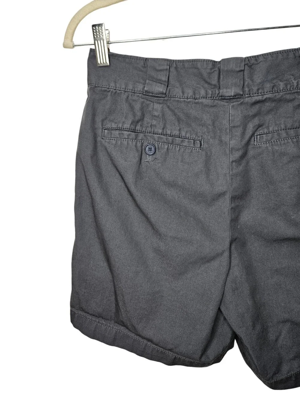Tna Aritzia Black Twill Cotton Chino Shorts Size 6 Clean Girl Minimalist